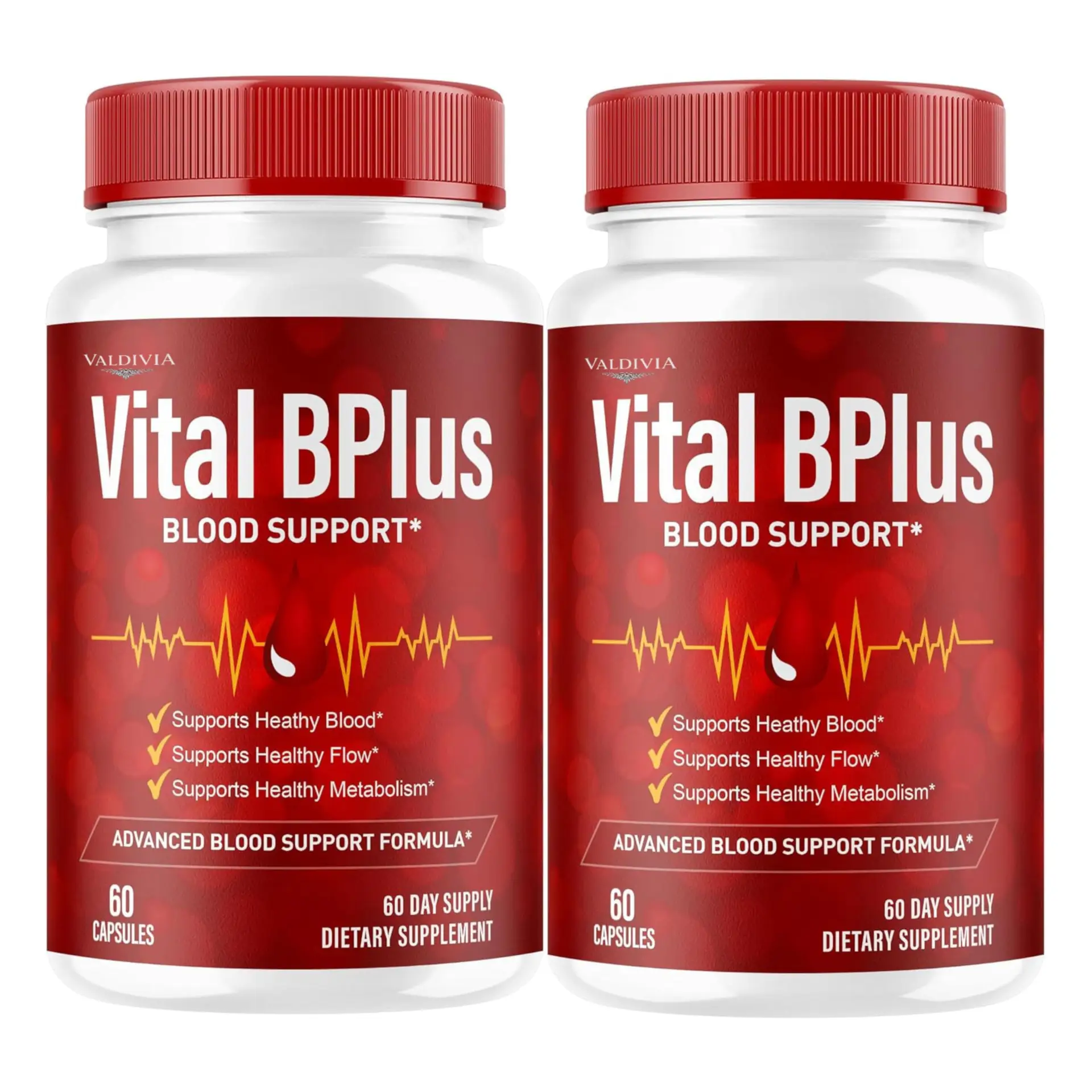 Valdivia Vital BPlus Supplement Support Capsules - Official Vital BPlus Advanced Formula All Natural Ingredients Premium Pills Multivitamin for Overall Health & Wellness, 120 Capsules for 2 Months - Valdivia Life