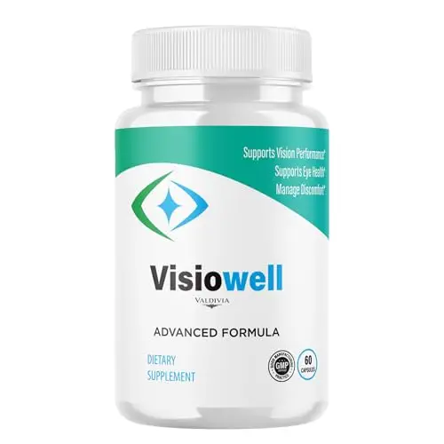 Visiowell Capsules Visio Well Supplement, Premium Formula, Natural Vitamins for Health & Wellness - 60 Capsules for 1 Month