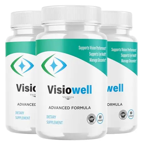Visiowell Capsules Visio Well Supplement, Premium Formula, Natural Vitamins for Health & Wellness - 180 Capsules for 3 Months