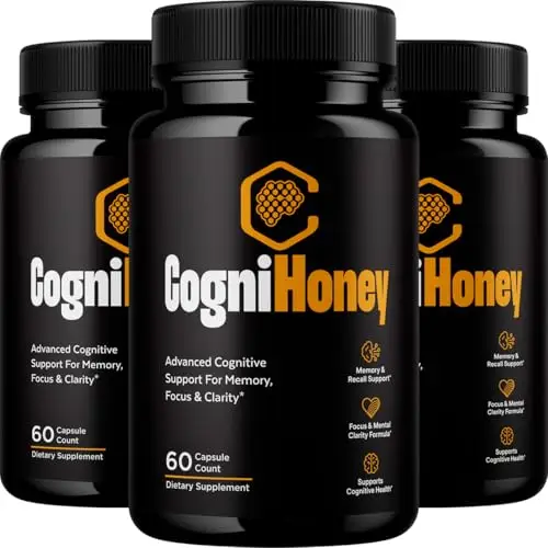 (3 Pack) CogniHoney - 180 Capsules for 3 Months