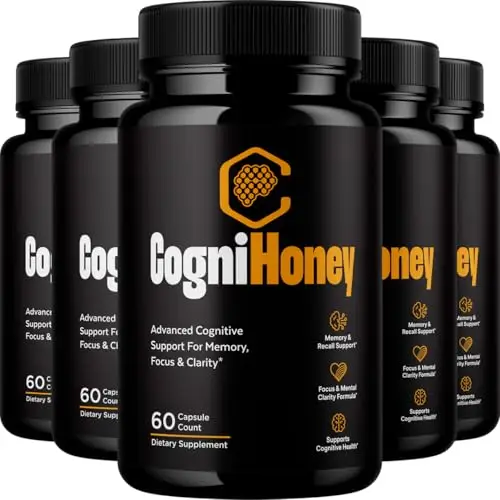 (5 Pack) CogniHoney - 300 Capsules for 5 Months