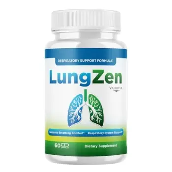 LungZen Capsules Lung Zen Supplement, Premium Formula, Natural Vitamins for Health & Wellness - 60 Capsules for 1 Month