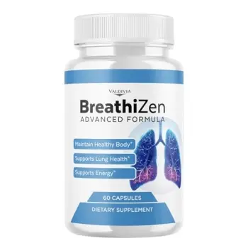 BreathiZen Capsules Breathi Zen Supplement, Premium Formula, Natural Vitamins for Health & Wellness - 60 Capsules for 1 Month