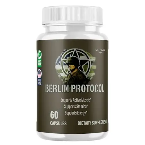 Berlin Protocol Capsules BerlinProtocol Supplement, Premium Formula, Natural Vitamins for Health & Wellness - 60 Capsules for 1 Month