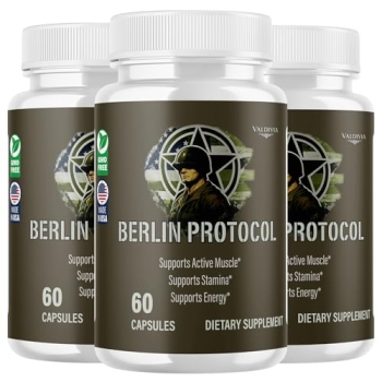 Berlin Protocol Capsules BerlinProtocol Supplement, Premium Formula, Natural Vitamins for Health & Wellness - 180 Capsules for 3 Months