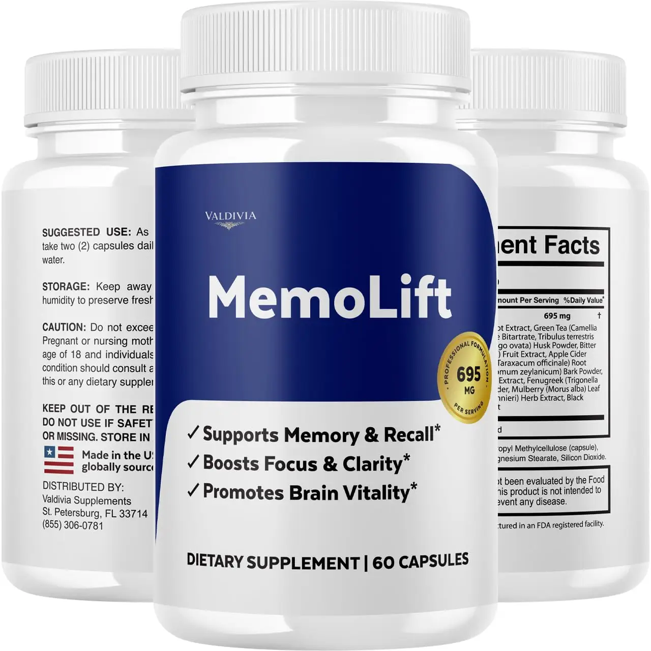 MemoLift - 60 Capsules for 1 Month