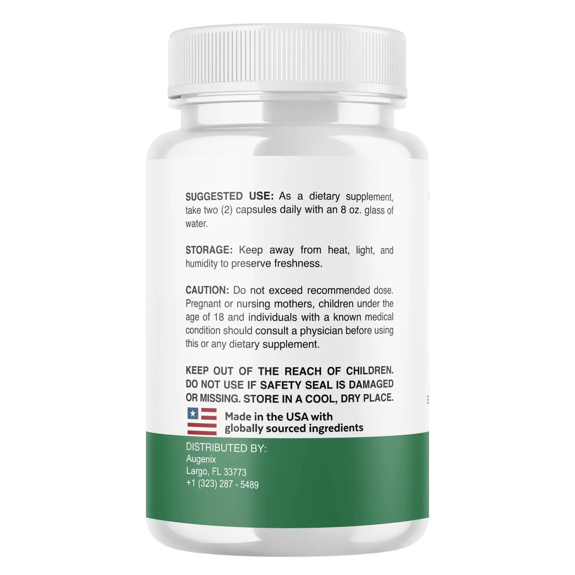 Augenix Capsules AugenixVision Support Supplement with All Natural Ingredients, Advanced Formula Eye and Vision Health Multivitamins Supporting Health and Wellness Naturally (60...
