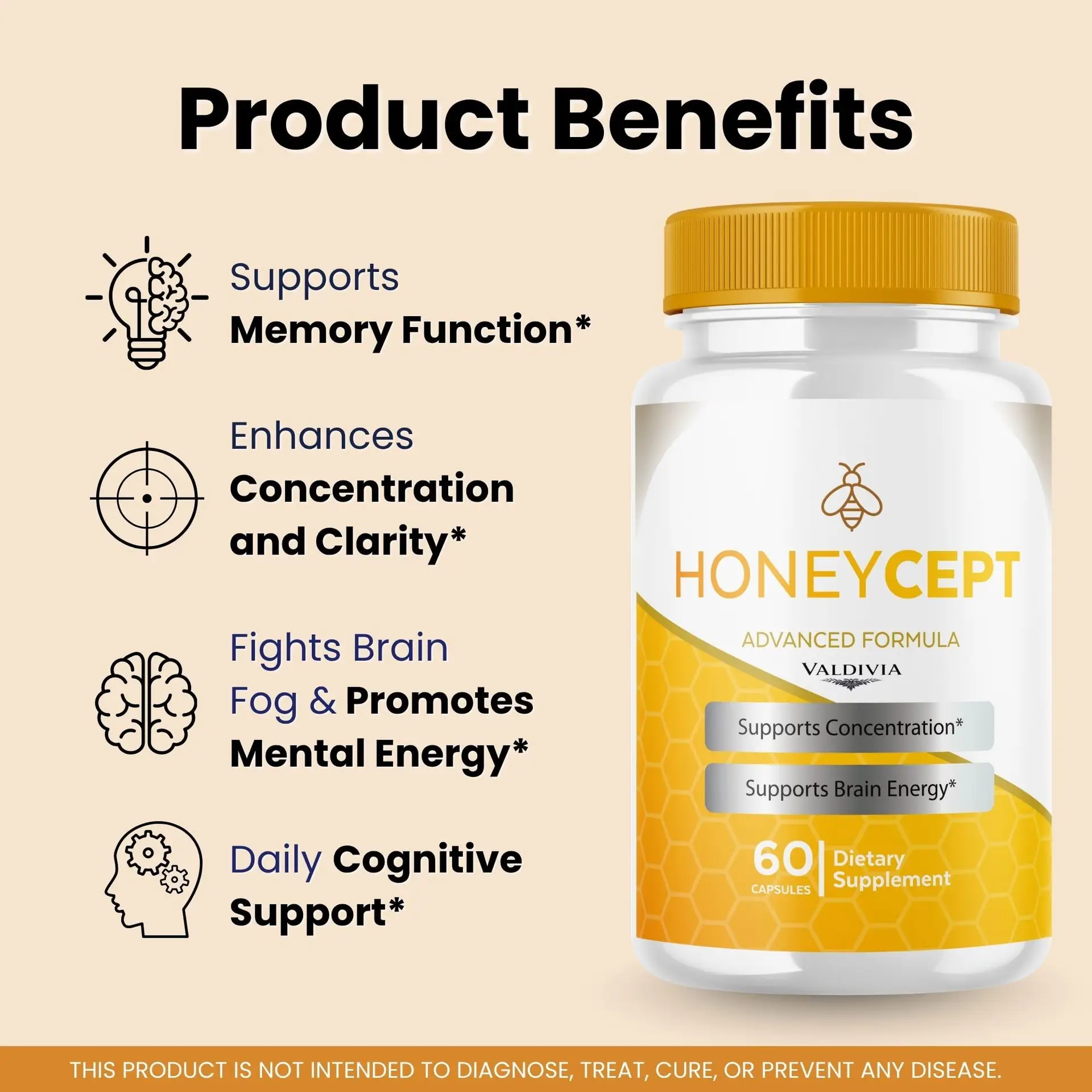Honeycept - 60 Capsules for 1 Month
