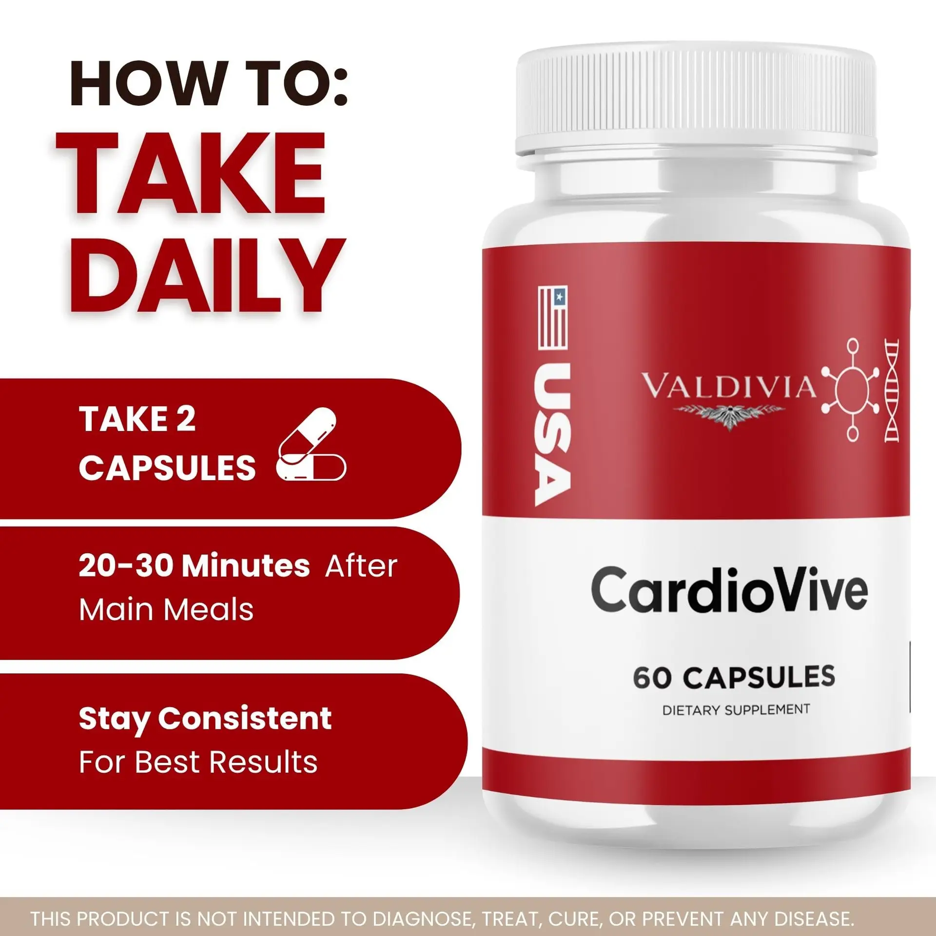 CardioVive - 60 Capsules for 1 Month