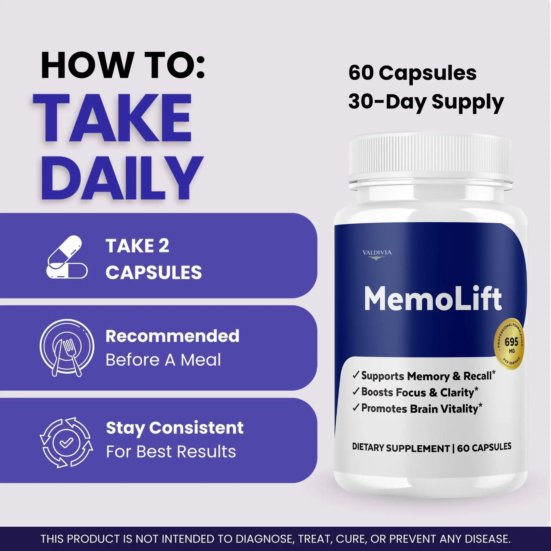 MemoLift - 60 Capsules for 1 Month