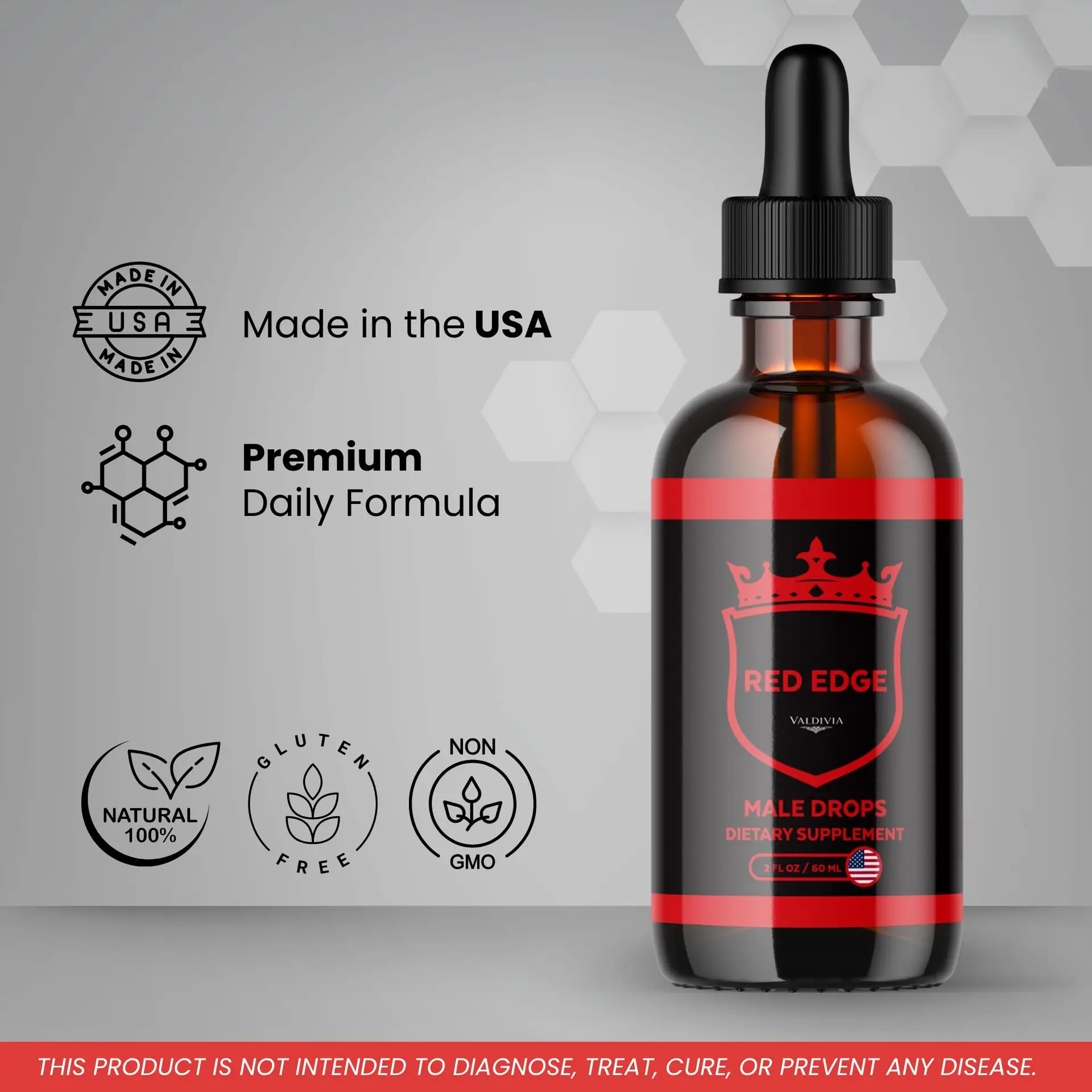 (2 Pack) Red Edge Drops RedEdge Advanced Liquid Supplement Drop Premium Formula - Maximum Strength, All Natural Vitamins Support for Overall Health & Wellness, 2 Bottles for 2...
