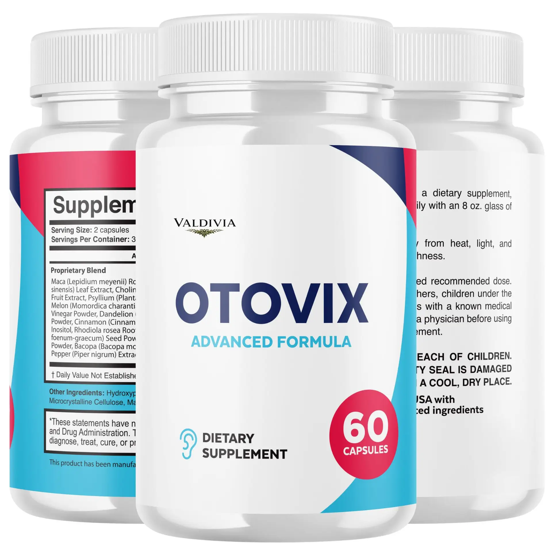 Otovix Capsules Otovix with All Natural Ingredients, Advanced Formula for Optimal Ear Health and Hearing Wellness Support with Maximum Strength Vitamins for Women and Men (600 C...