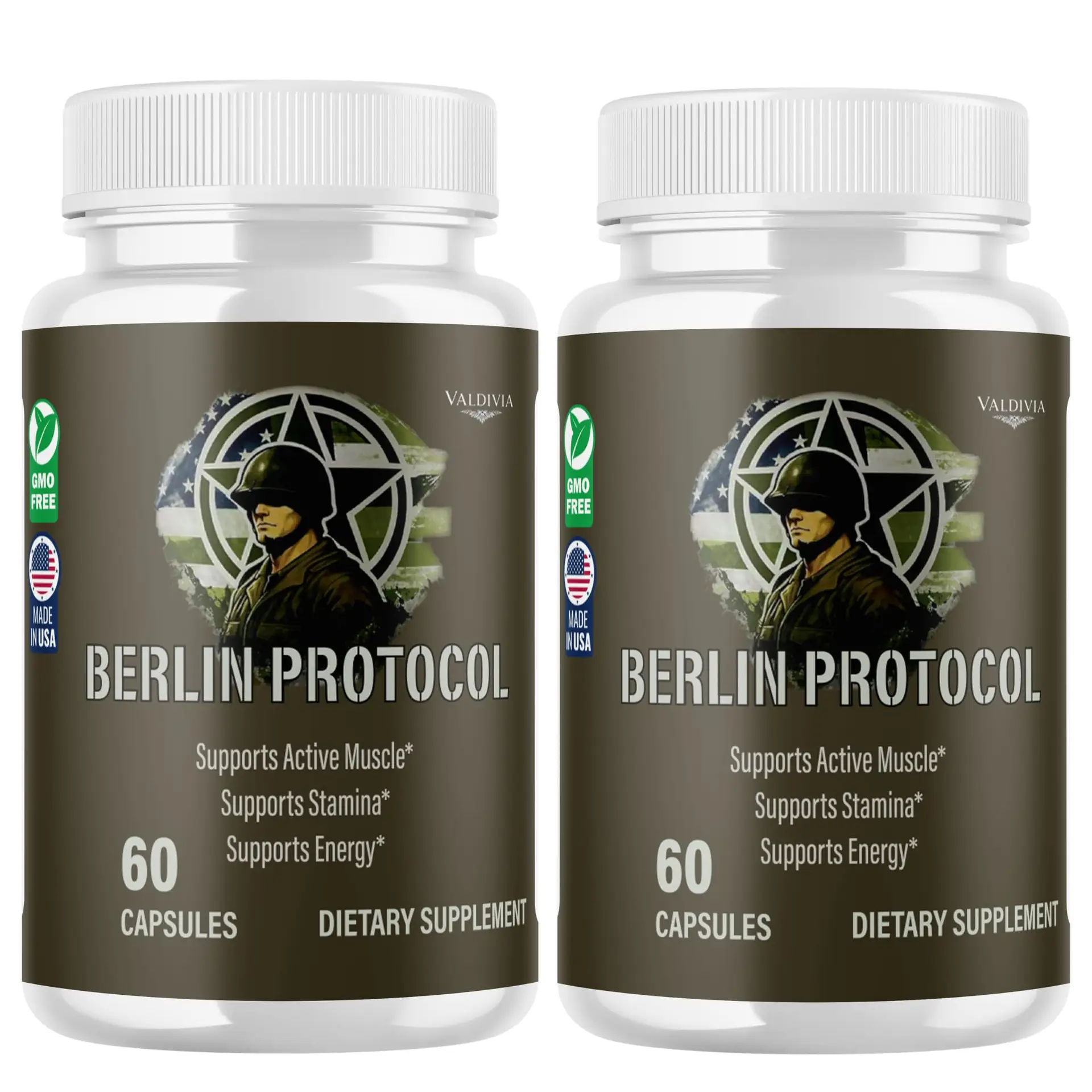 Berlin Protocol Capsules BerlinProtocol Supplement, Premium Formula, Natural Vitamins for Health & Wellness - 120 Capsules for 2 Months