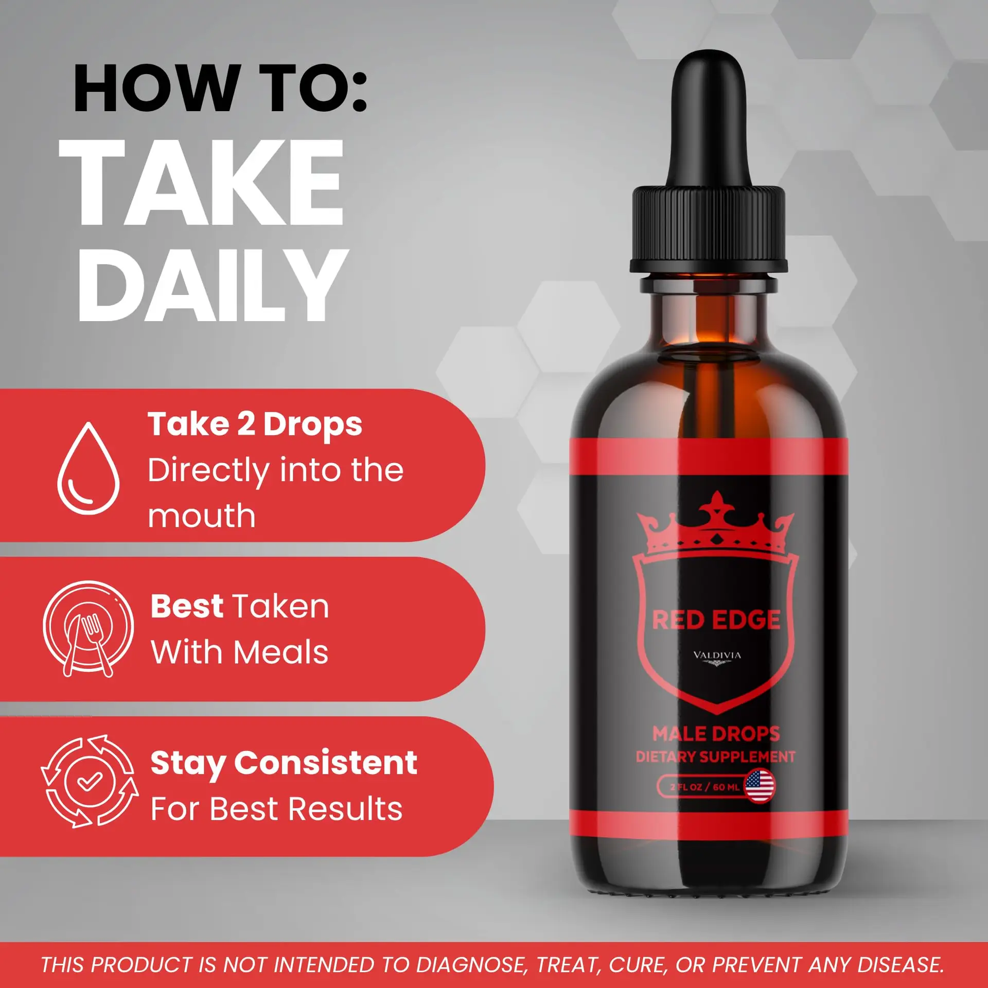 (2 Pack) Red Edge Drops RedEdge Advanced Liquid Supplement Drop Premium Formula - Maximum Strength, All Natural Vitamins Support for Overall Health & Wellness, 2 Bottles for 2...