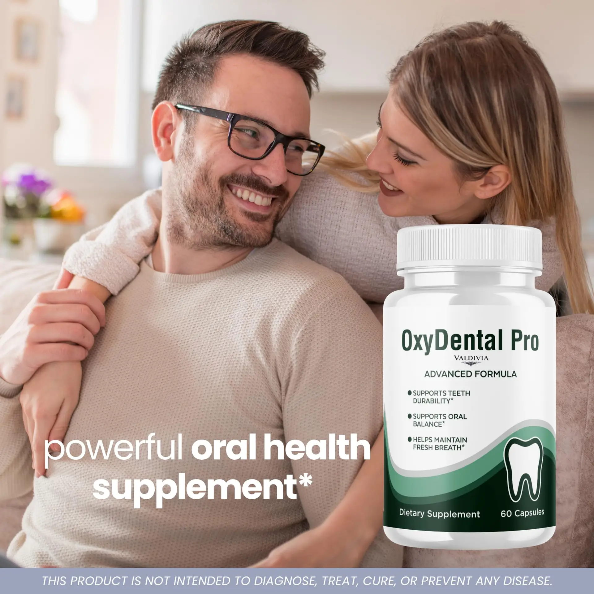 OxyDental Pro Capsules OxyDentalPro Supplement, Premium Formula, Natural Vitamins for Health & Wellness - 60 Capsules for 1 Month