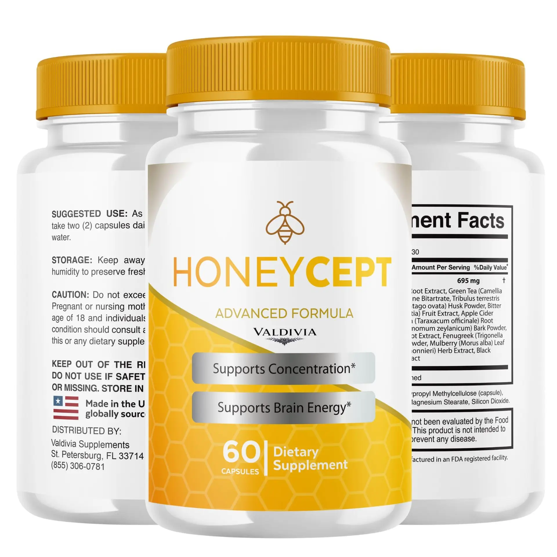 Honeycept - 60 Capsules for 1 Month