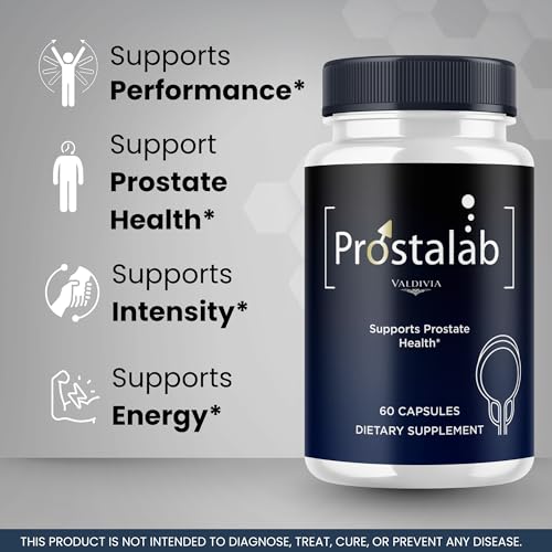Valdivia Prostalab Capsules Prostalab Supplement, Premium Formula, Natural Vitamins for Health & Wellness - 60 Capsules for 1 Month