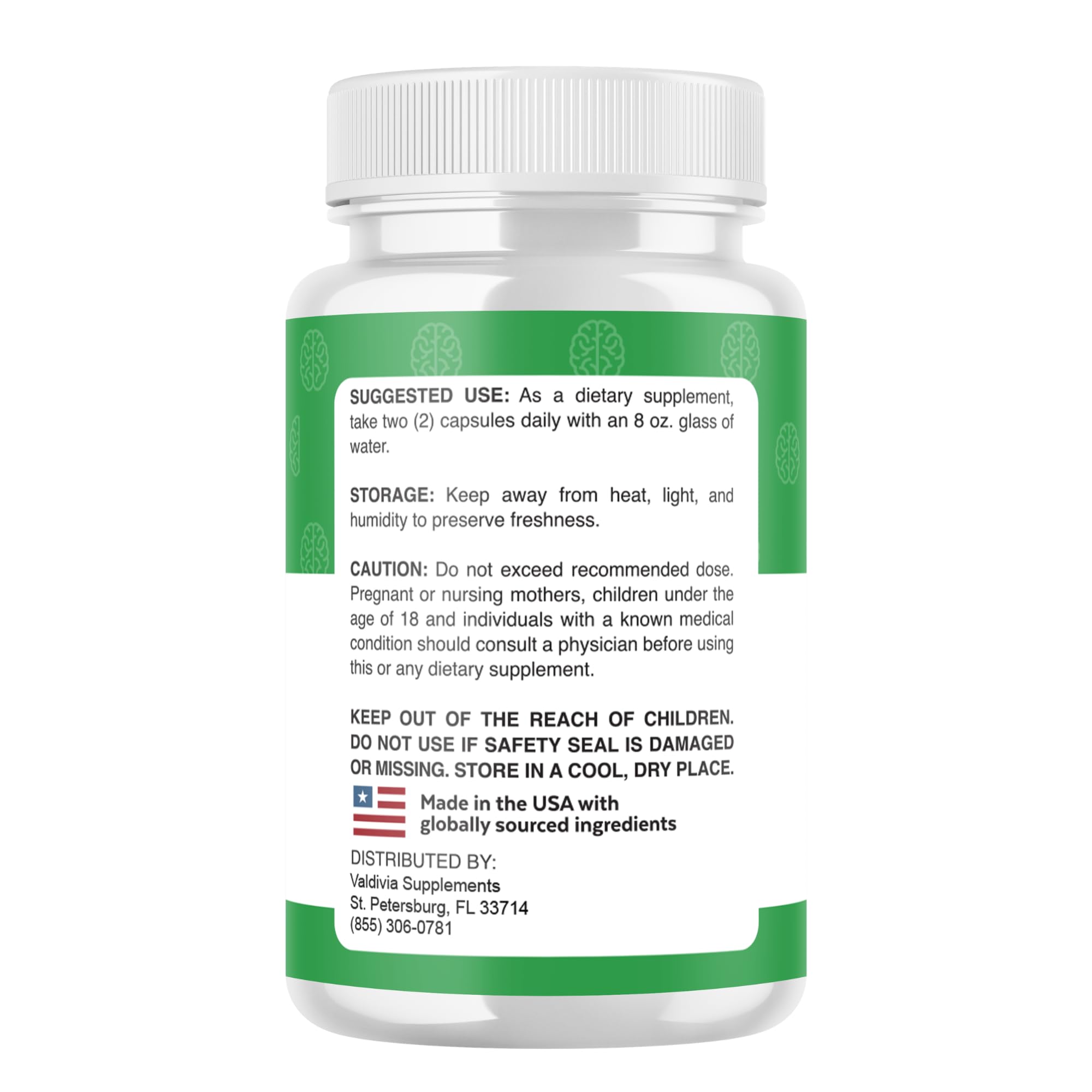 Valdivia (2 Pack) MindBliss Capsules Mind Bliss Supplement, Premium Formula, Natural Vitamins for Health & Wellness - 120 Capsules for 2 Months