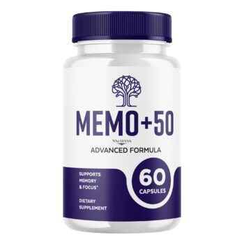 Valdivia Memo+50 Memo + 50 Supplement, Premium Formula, Natural Vitamins for Health & Wellness - 60 Capsules for 1 Month