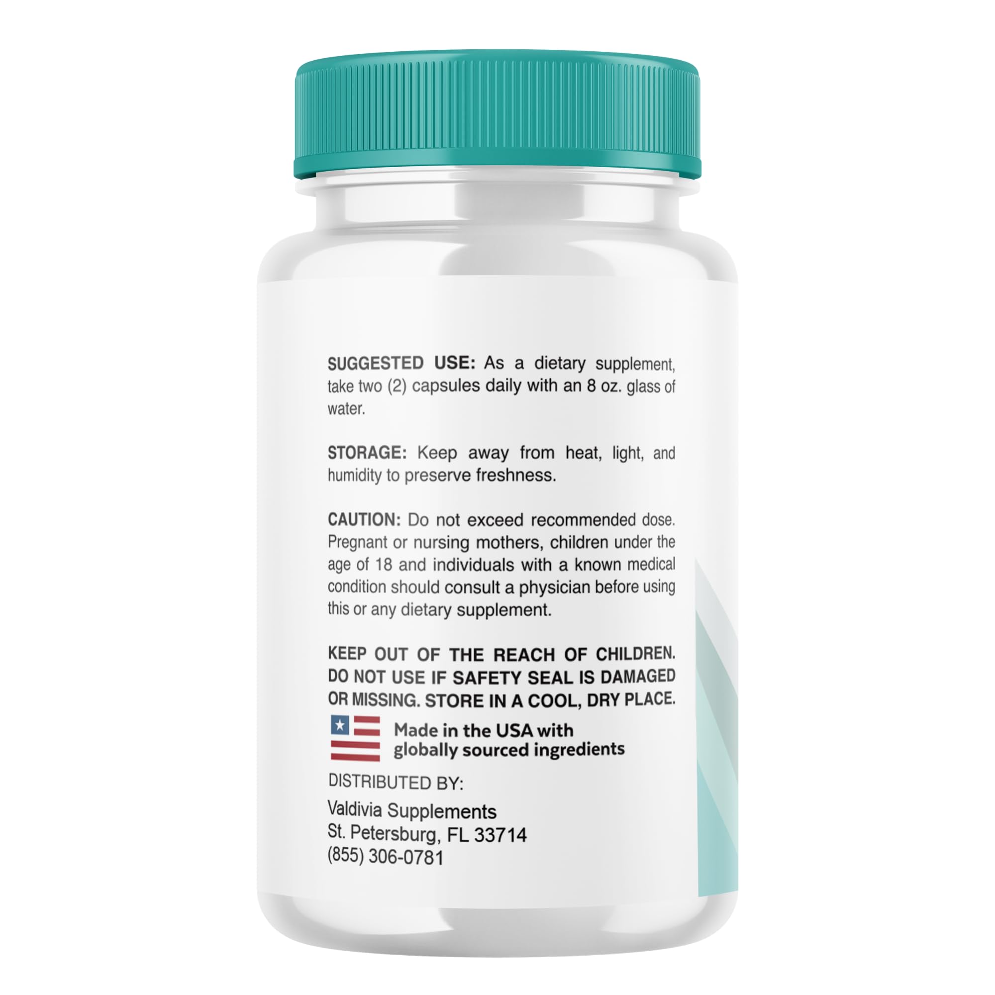 Valdivia SalivaShield Capsules Saliva Shield Supplement, Premium Formula, Natural Vitamins for Health & Wellness - 60 Capsules for 1 Month