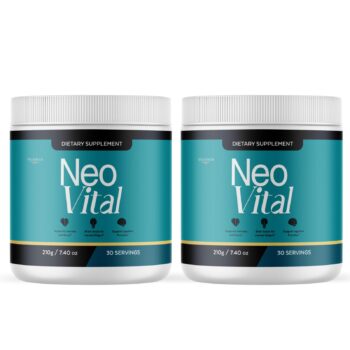 (2 Pack) NeoVital Powder Neo Vital Supplement, Advanced Premium Formula, Natural Vitamins for Wellness - 2 Bottles for 2 Months