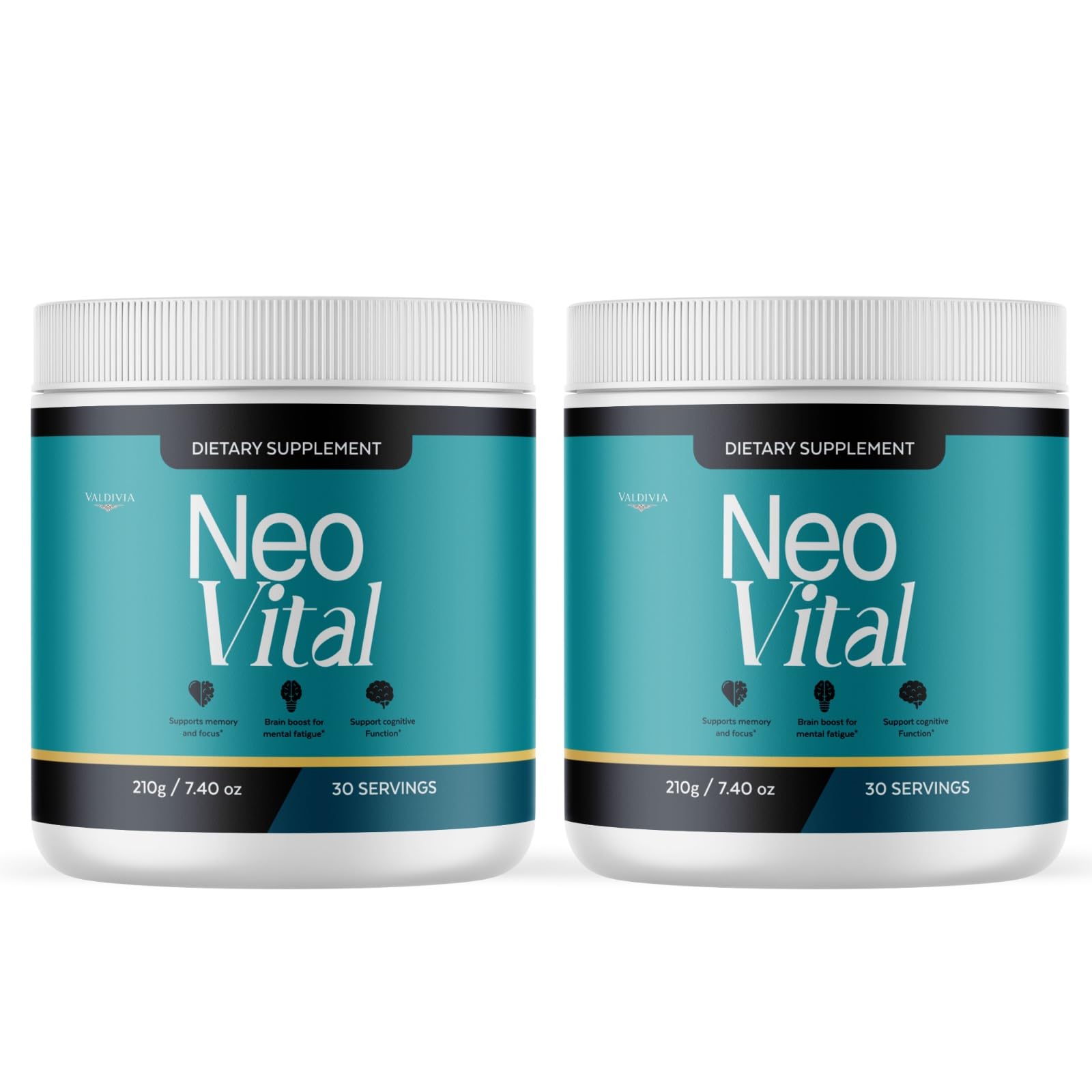 (2 Pack) NeoVital Powder Neo Vital Supplement, Advanced Premium Formula, Natural Vitamins for Wellness - 2 Bottles for 2 Months