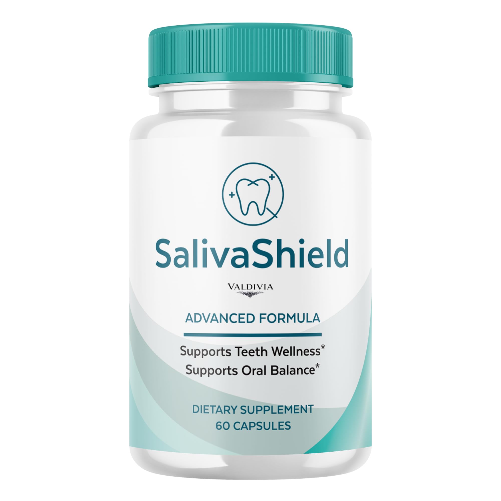 Valdivia SalivaShield Capsules Saliva Shield Supplement, Premium Formula, Natural Vitamins for Health & Wellness - 60 Capsules for 1 Month