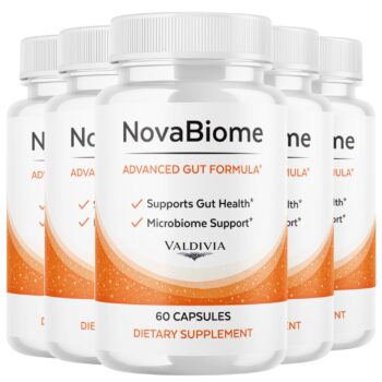 Valdivia (5 Pack) NovaBiome Capsules Nova Biome Supplement, Premium Formula, Natural Vitamins for Health & Wellness - 300 Capsules for 5 Months
