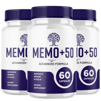 Valdivia (3 Pack) Memo+50 Memo + 50 Supplement, Premium Formula, Natural Vitamins for Health & Wellness - 180 Capsules for 3 Months