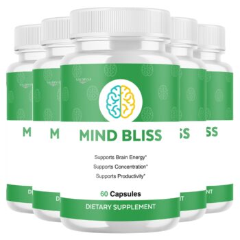 Valdivia (5 Pack) MindBliss Capsules Mind Bliss Supplement, Premium Formula, Natural Vitamins for Health & Wellness - 300 Capsules for 5 Months