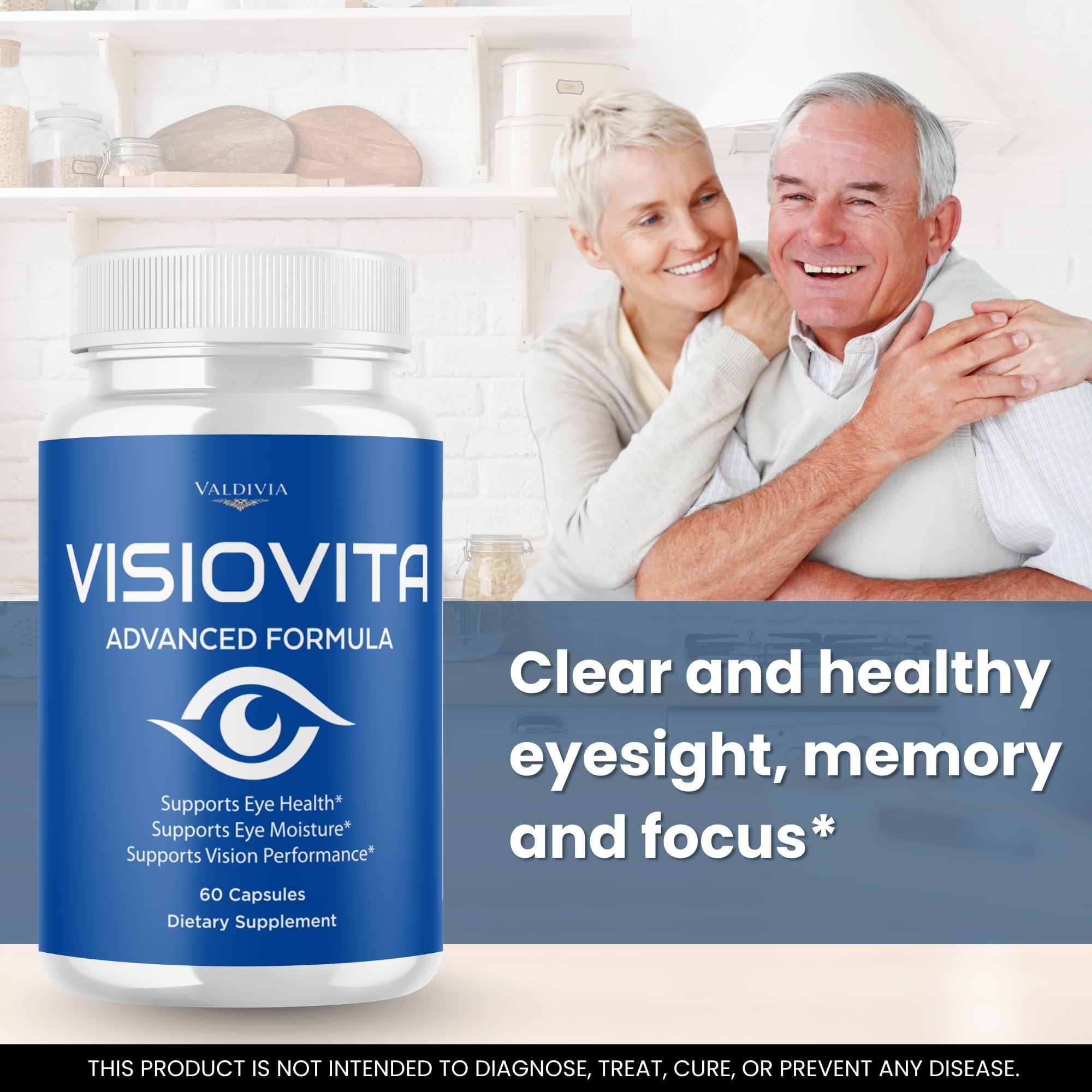 Valdivia (3 Pack) Visiovita Capsules Visiovita Supplement, Premium Formula, Natural Vitamins for Health & Wellness - 180 Capsules for 3 Months
