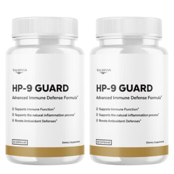 Valdivia (2 Pack) HP9 Guard Capsules HPNine Supplement Premium Formula, Natural Vitamins for Health & Wellness - 120 Capsules for 2 Months