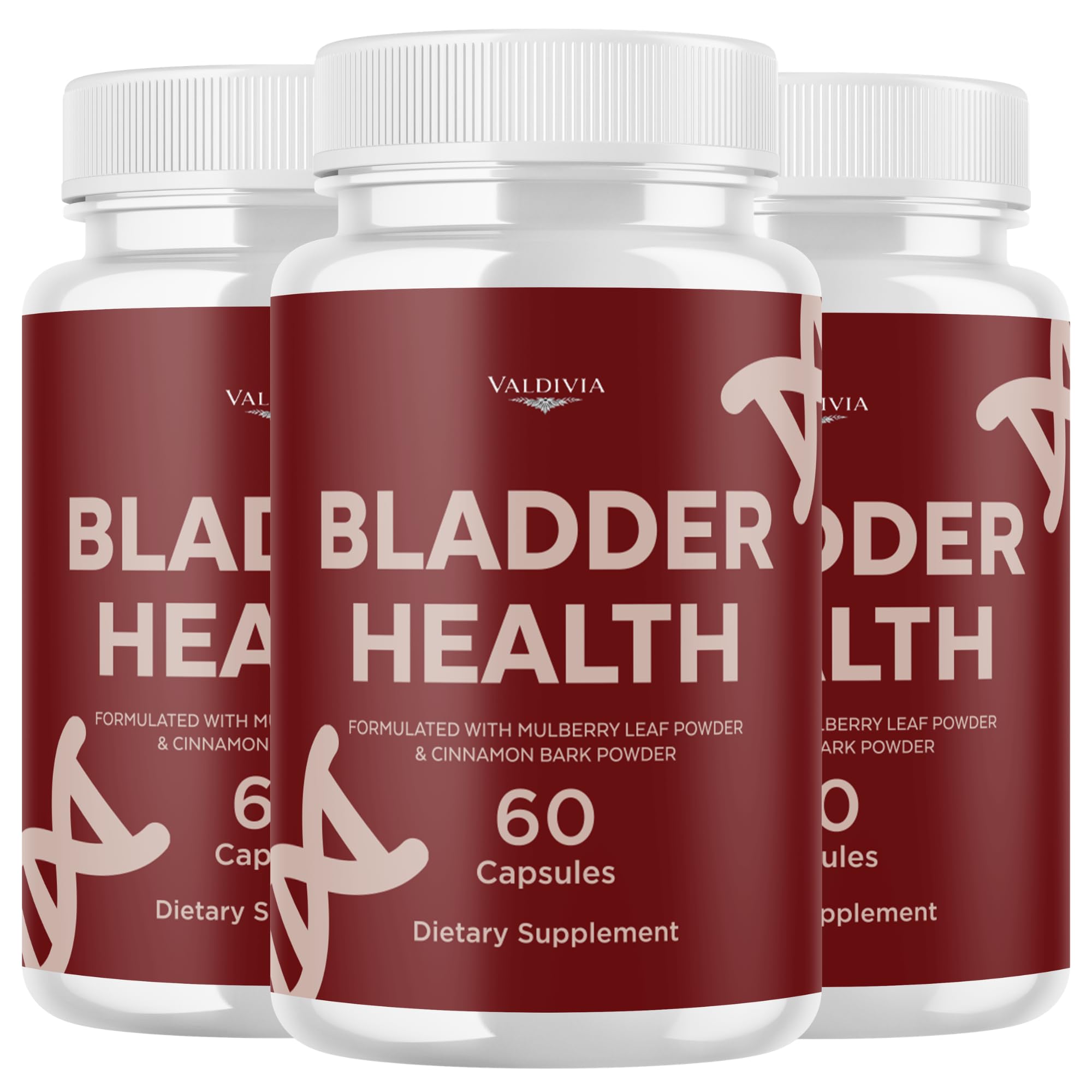 Valdivia (3 Pack) BladderHealth Capsules Bladder Health Supplement, Premium Formula, Natural Vitamins for Health & Wellness - 180 Capsules for 3 Months