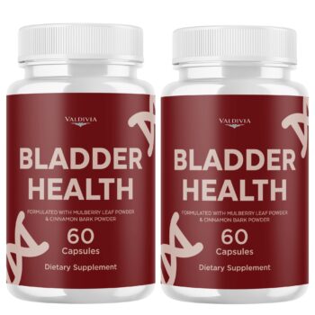 Valdivia (2 Pack) BladderHealth Capsules Bladder Health Supplement, Premium Formula, Natural Vitamins for Health & Wellness - 120 Capsules for 2 Months