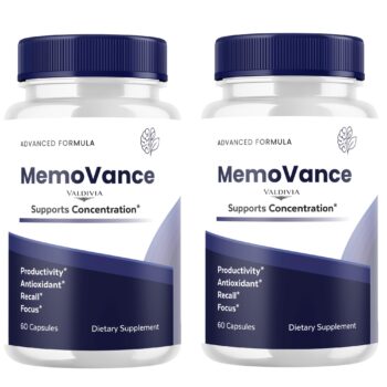 Valdivia (2 Pack) MemoVance Capsules Memo Vance Supplement, Premium Formula, Natural Vitamins for Health & Wellness - 120 Capsules for 2 Months