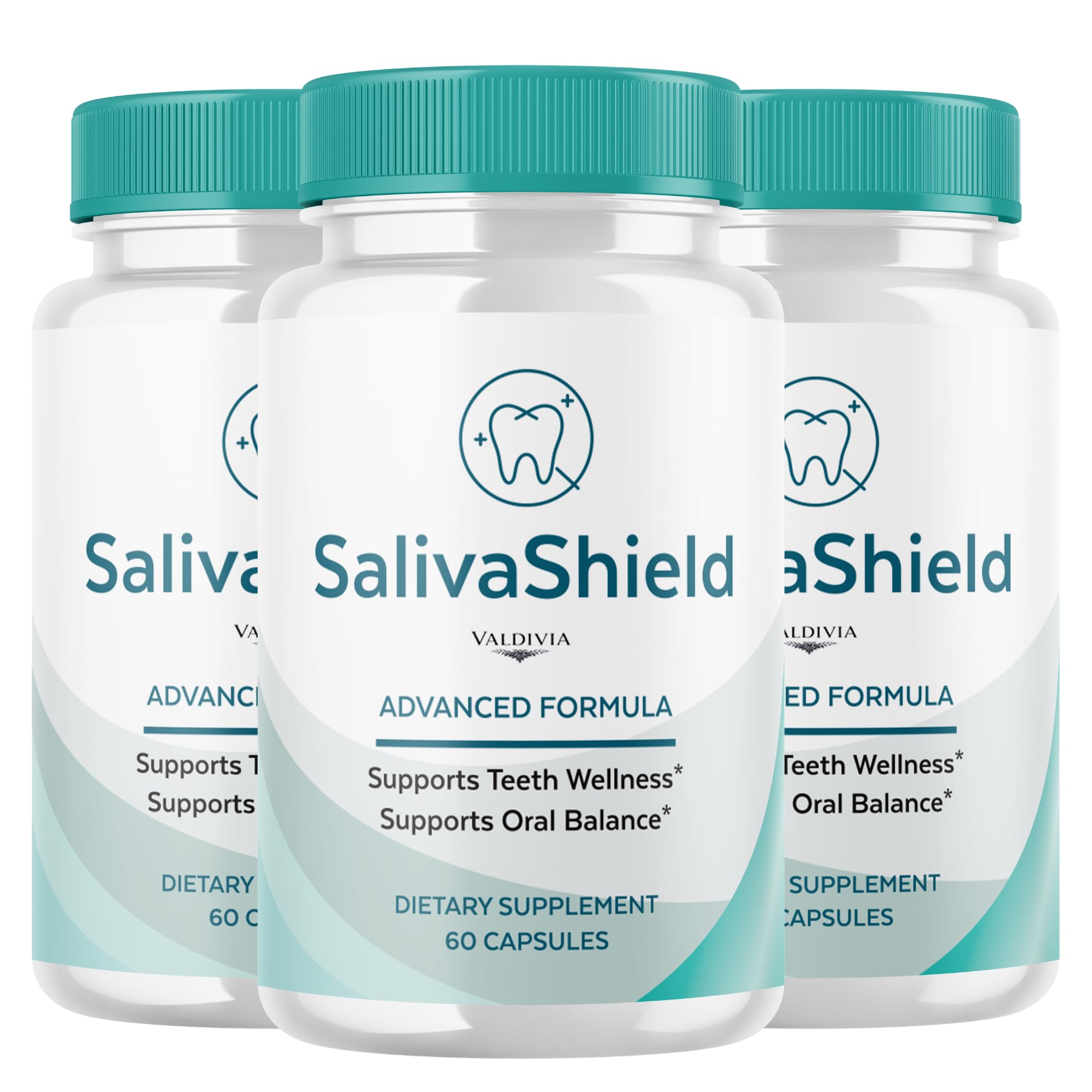 Valdivia (3 Pack) SalivaShield Capsules Saliva Shield Supplement, Premium Formula, Natural Vitamins for Health & Wellness - 180 Capsules for 3 Months