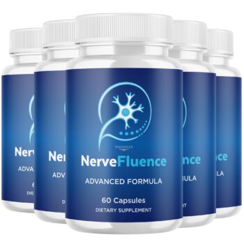 Valdivia (5 Pack) NerveFluence Capsules Nerve Fluence Supplement, Premium Formula, Natural Vitamins for Health & Wellness - 300 Capsules for 5 Months