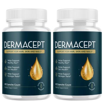 Valdivia (2 Pack) Dermacept Capsules Dermacept Supplement, Premium Formula, Natural Vitamins for Health & Wellness - 120 Capsules for 2 Months