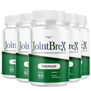 Valdivia (5 Pack) JointBreX Capsules Joint BreX Supplement, Premium Formula, Natural Vitamins for Health & Wellness - 300 Capsules for 5 Months