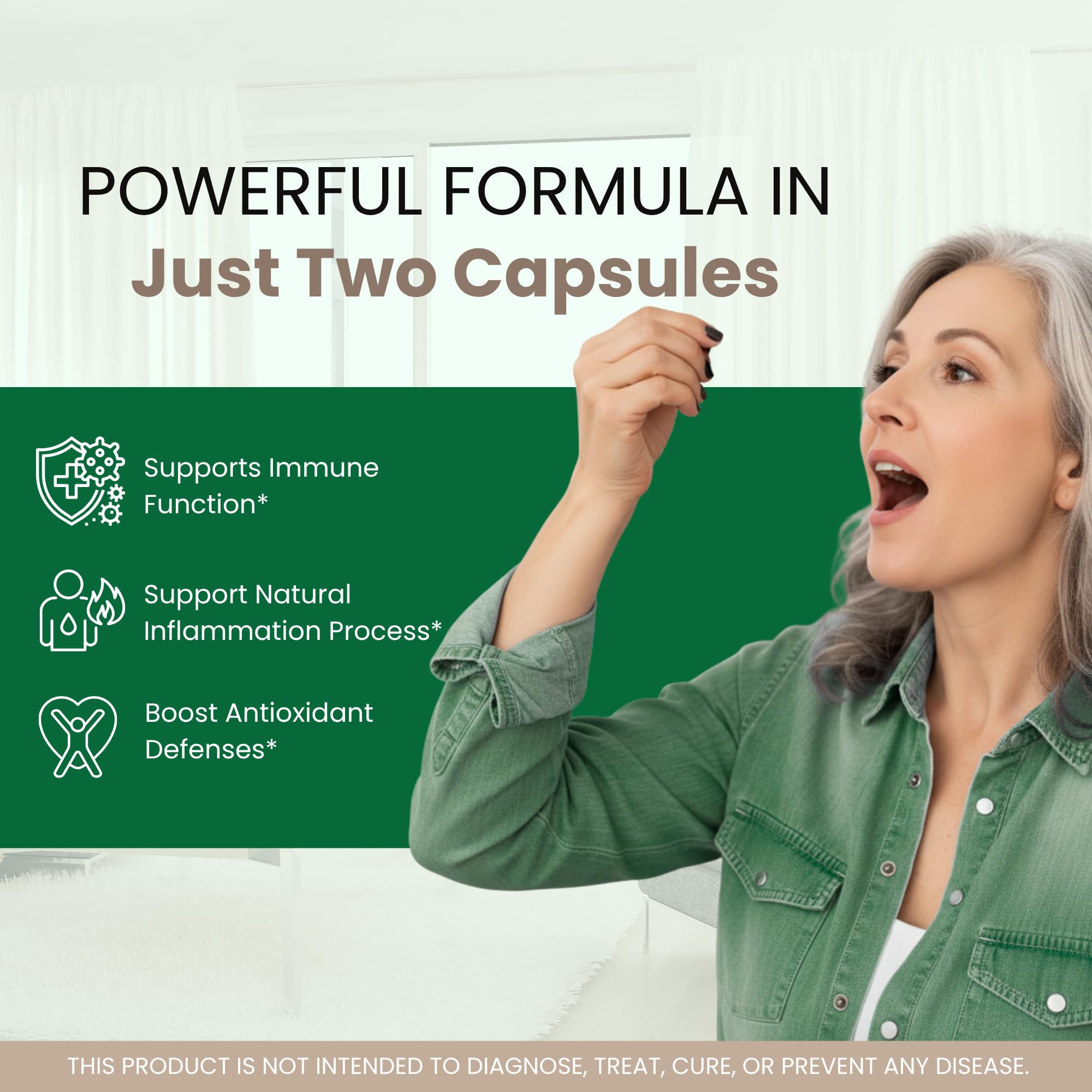 Valdivia Defenox Capsules Defenox Supplement, Premium Formula, Natural Vitamins for Health & Wellness - 60 Capsules for 1 Month