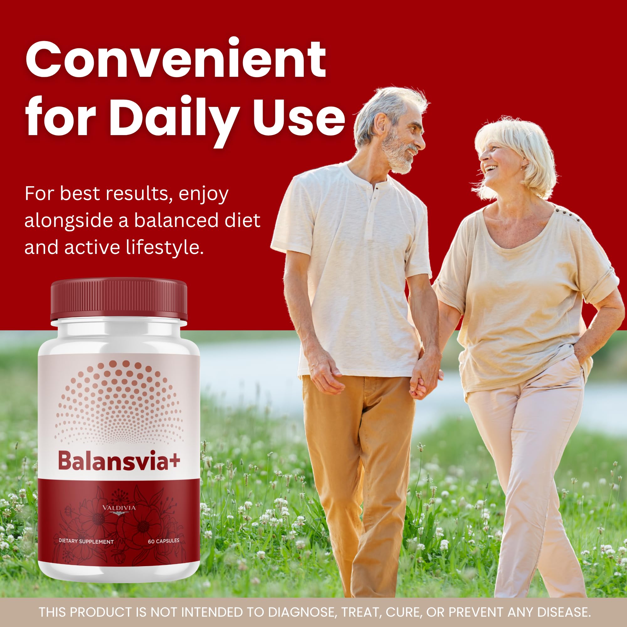 Valdivia (3 Pack) Balansvia Capsules Balansvia+ Supplement, Premium Formula, Natural Vitamins for Health & Wellness - 180 Capsules for 3 Months