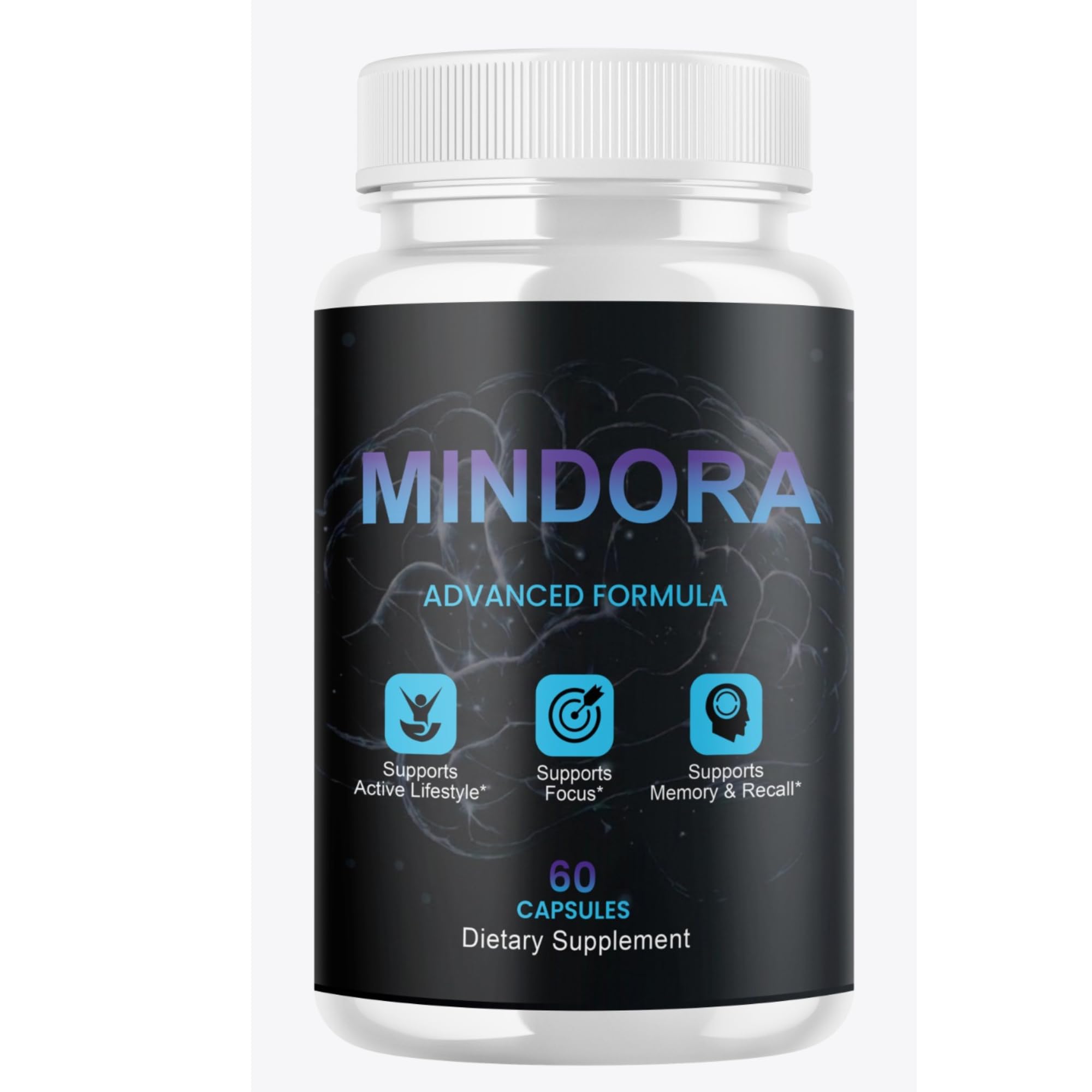 Mindora Capsules - Dietary Supplement, 60 Count (1 Pack)