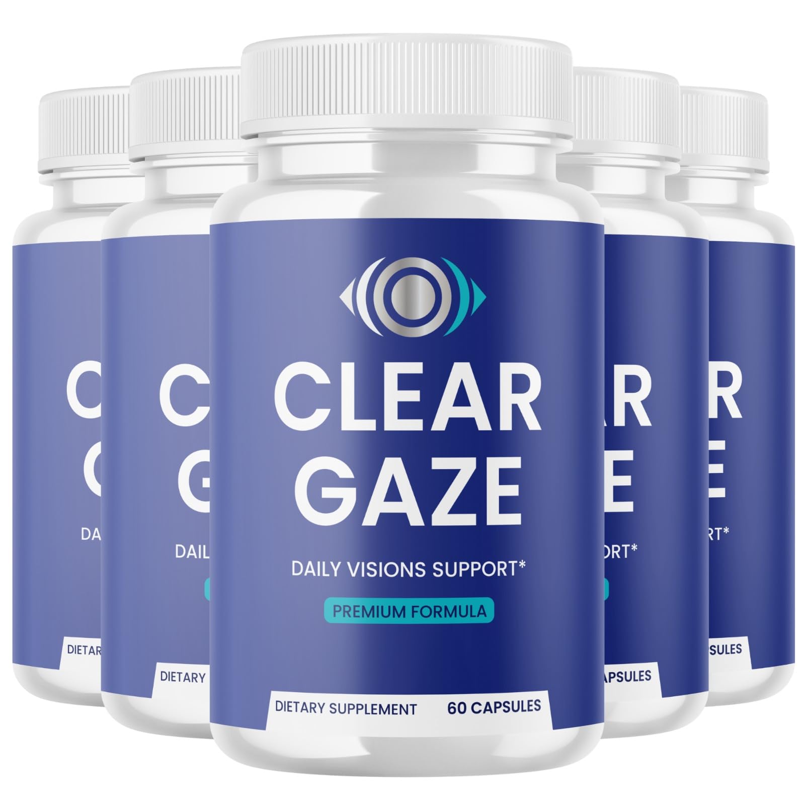 ClearGaze – 5 Bottles, 60 Capsules Each
