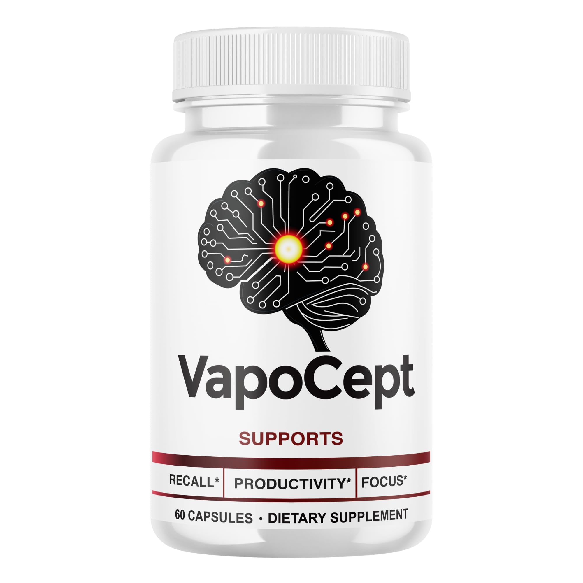 VapoCept Capsules - 60 Count Dietary Supplement (1 Pack)