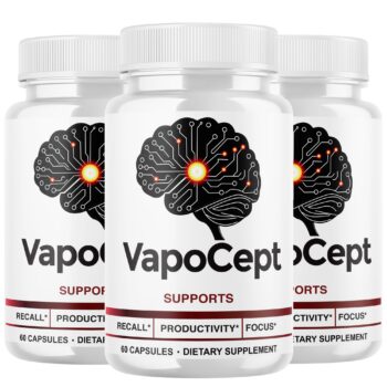 VapoCept Dietary Supplement Capsules — 3 Pack, 180 Capsules Total