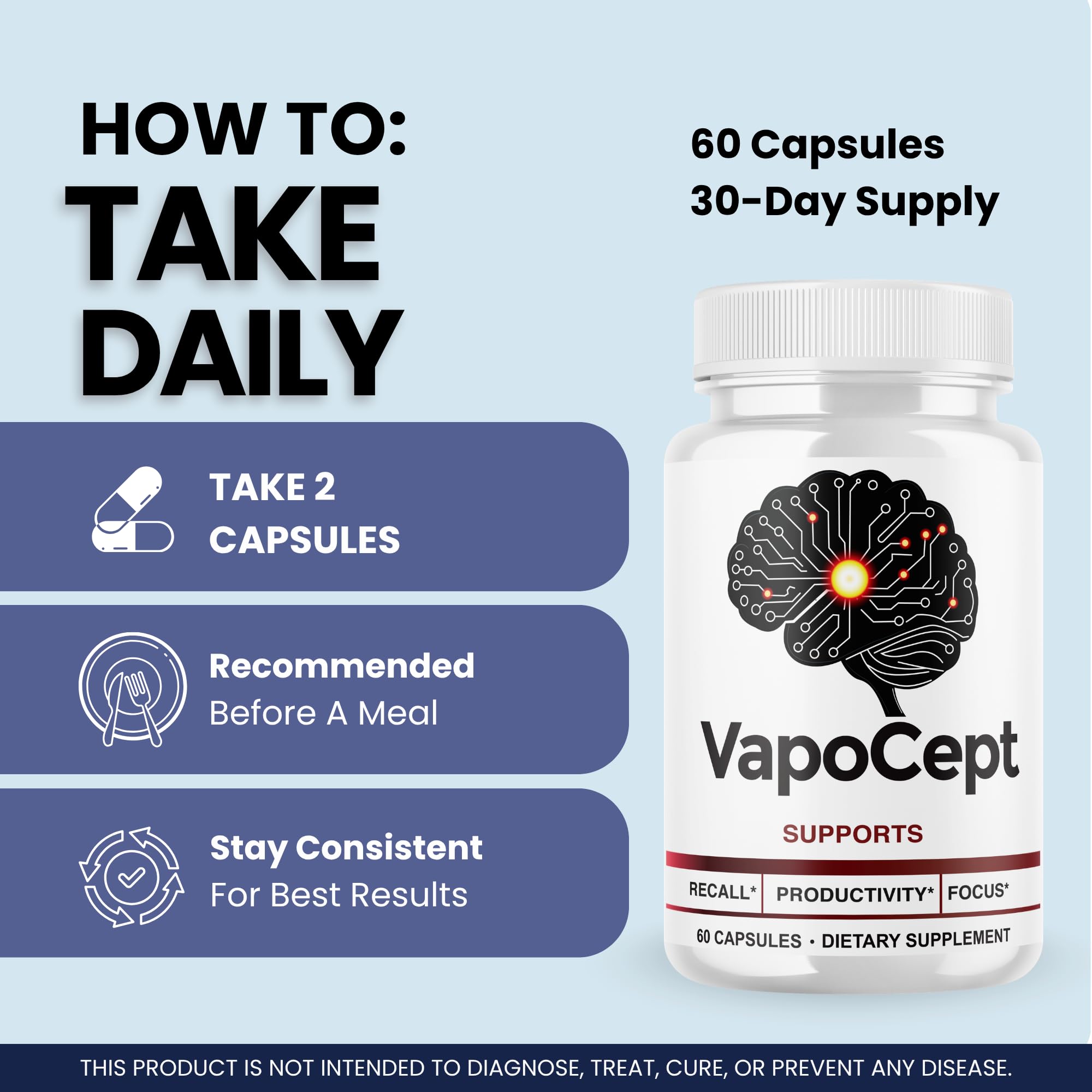 VapoCept Capsules - 120 Count, Pack of 2 (2 Pack)