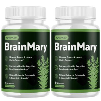 Brain Mary Capsules, 60 per Bottle, 2 Bottles (120 Capsules Total) (2 Pack)