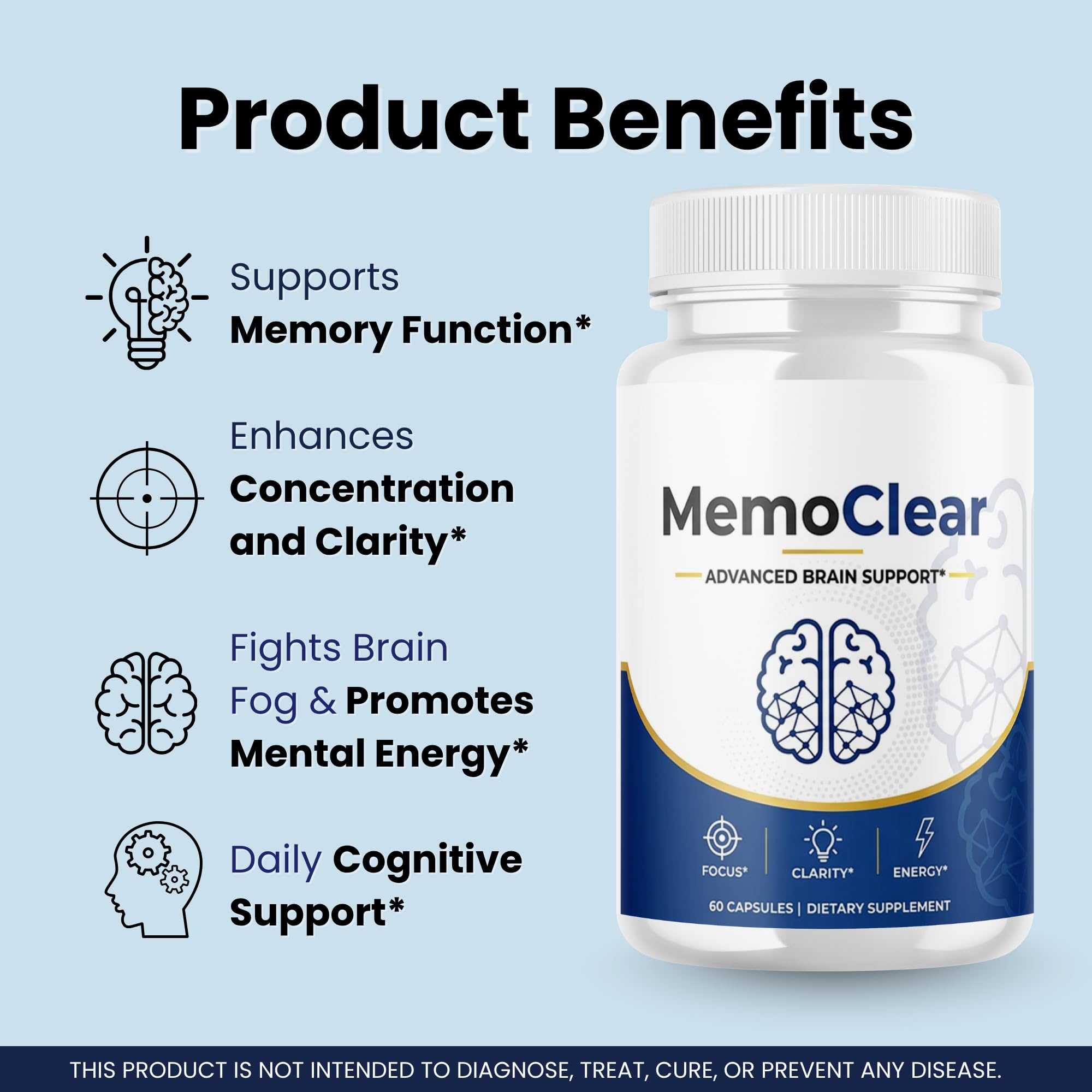 Valdivia MemoClear Capsules - 120 Count (Pack of 2) (2 Pack)
