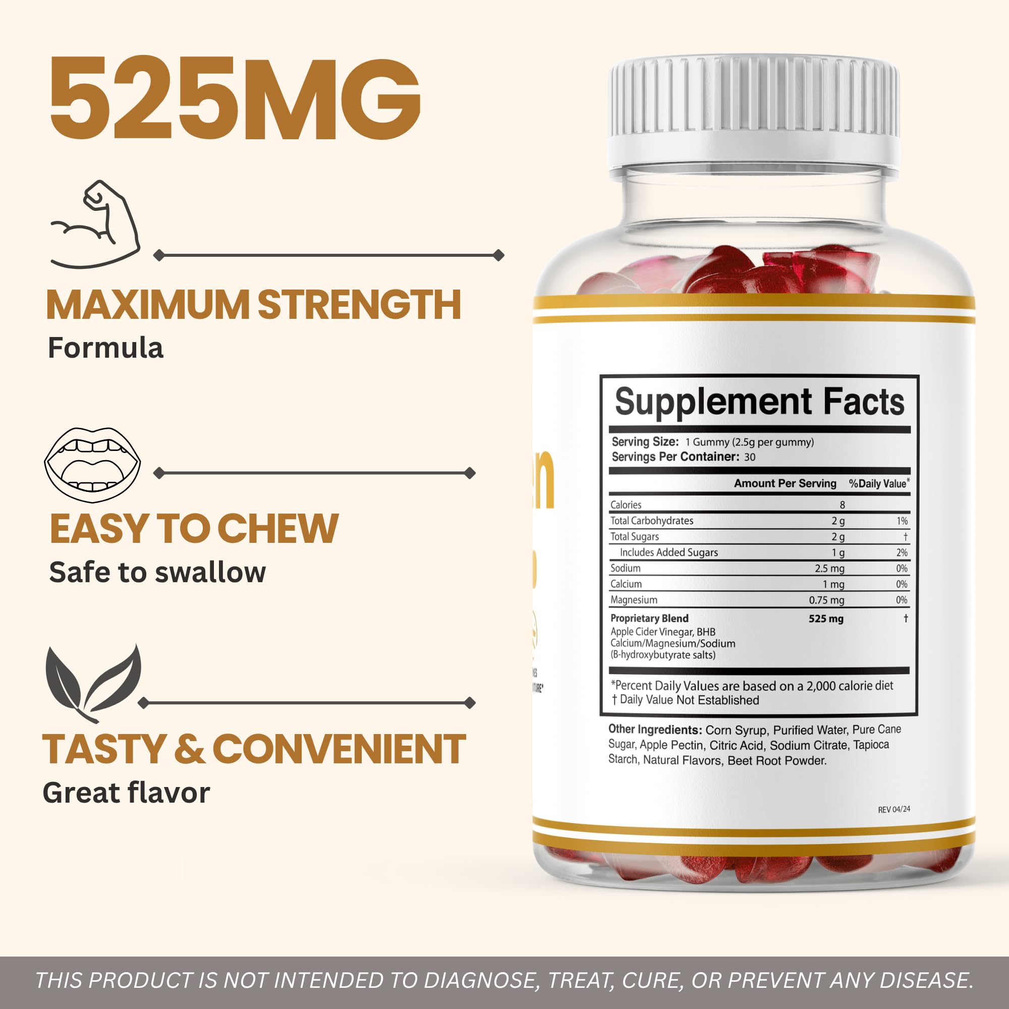 Gelagen Gummies Supplement - 30 Count (1 Pack)
