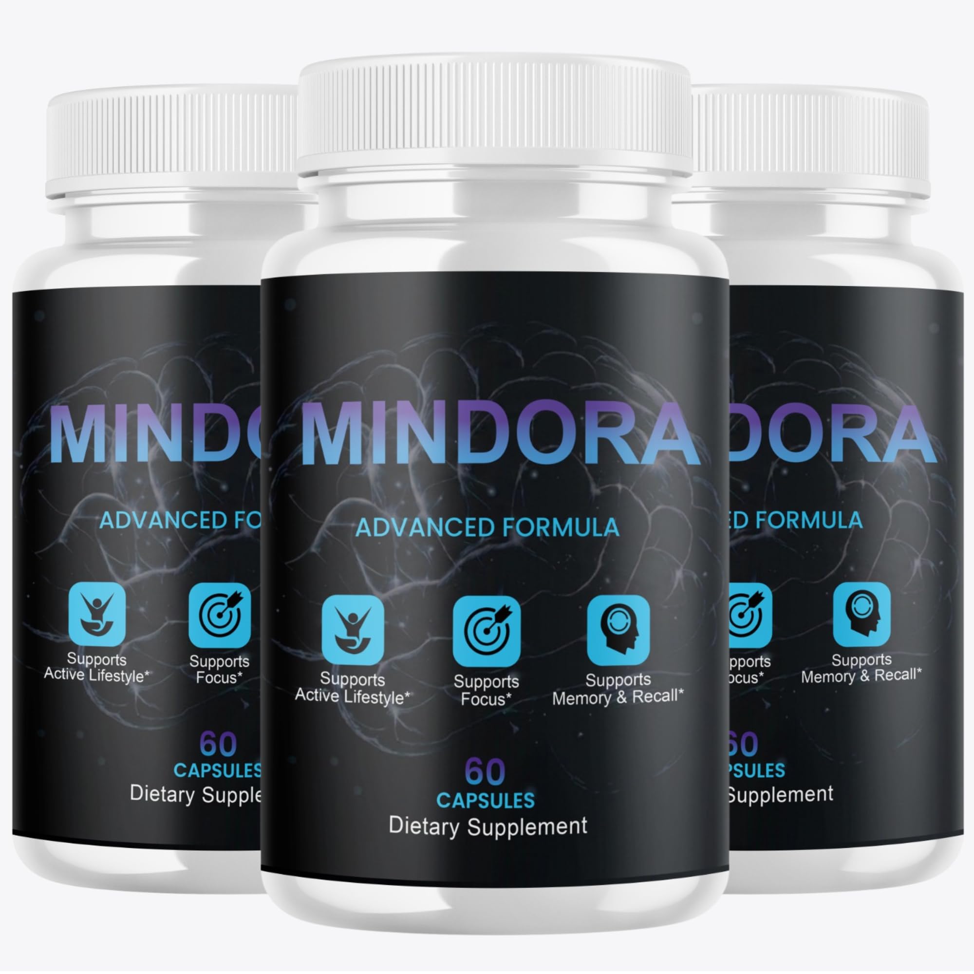Mindora Supplement Capsules - 180 Count (3 Pack)